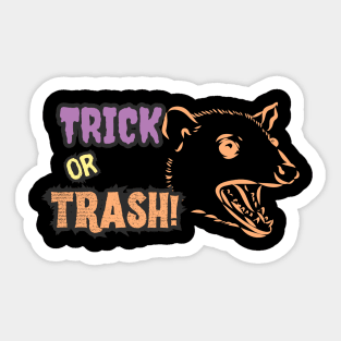 Trick-or-trash Sticker